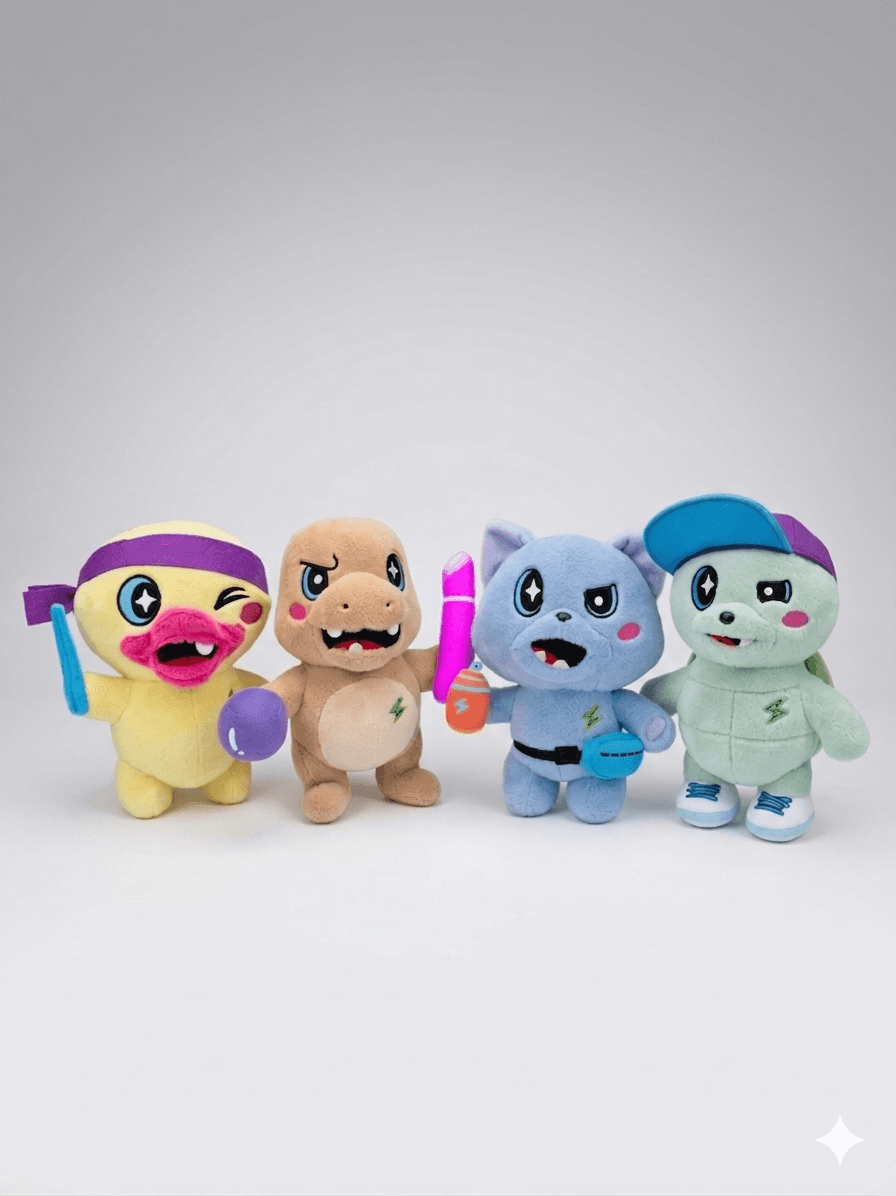 All four Wacky Rogues characters